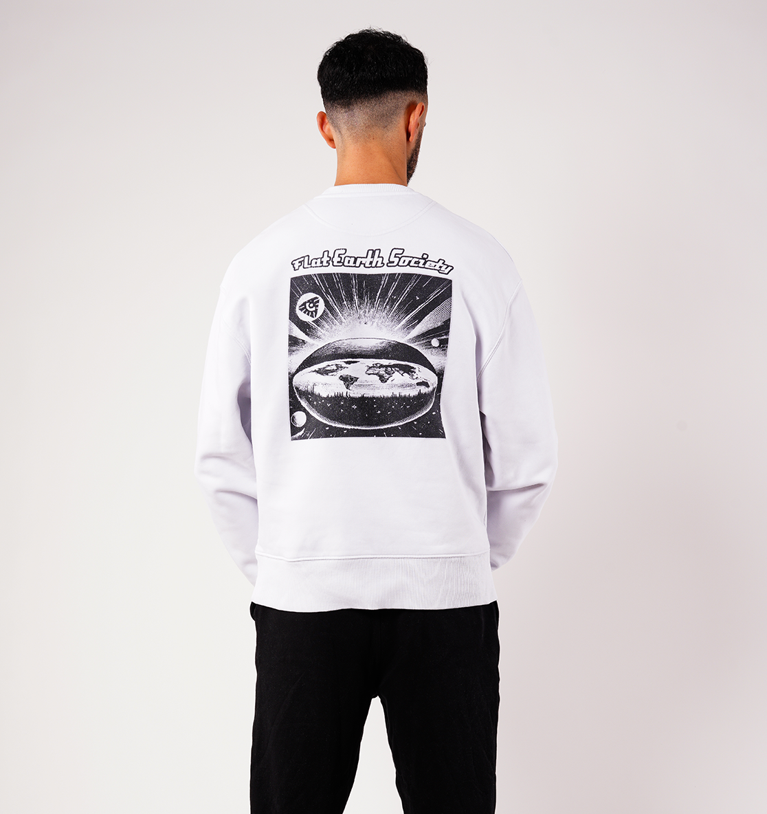 🔥 Flat Earth Society - Organic Oversize Sweatshirt