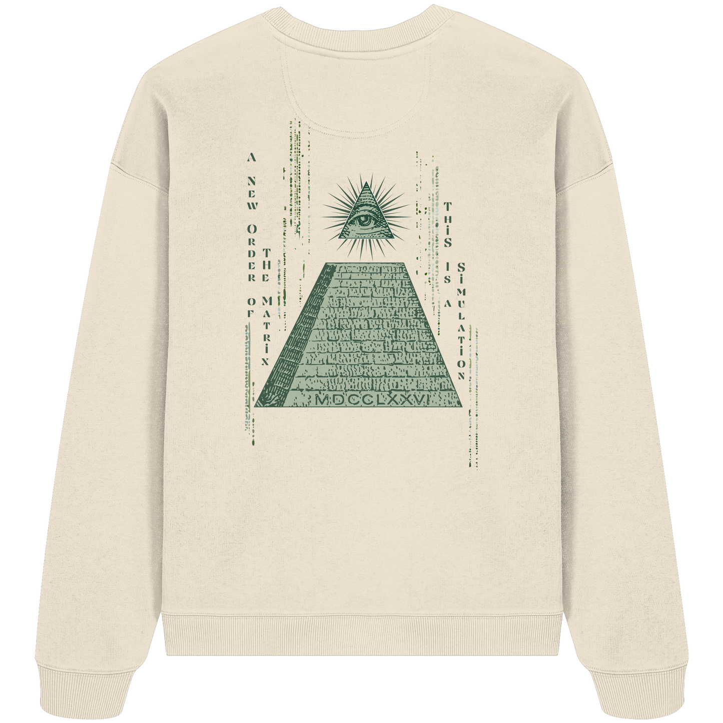 🔥This Is a Simulation - Organic Oversize Sweatshirt