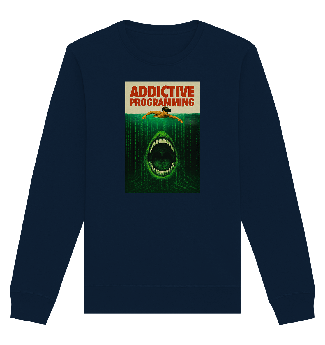 Addictive Programming Shark - Organic Basic Unisex Sweatshirt