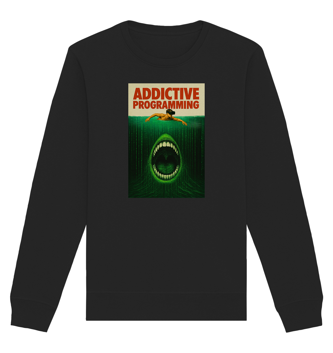 Addictive Programming Shark - Organic Basic Unisex Sweatshirt