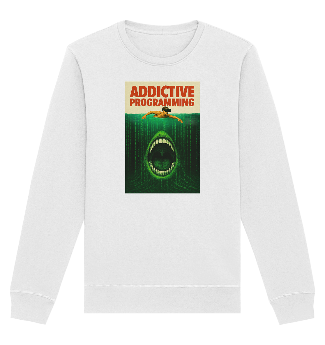Addictive Programming Shark - Organic Basic Unisex Sweatshirt