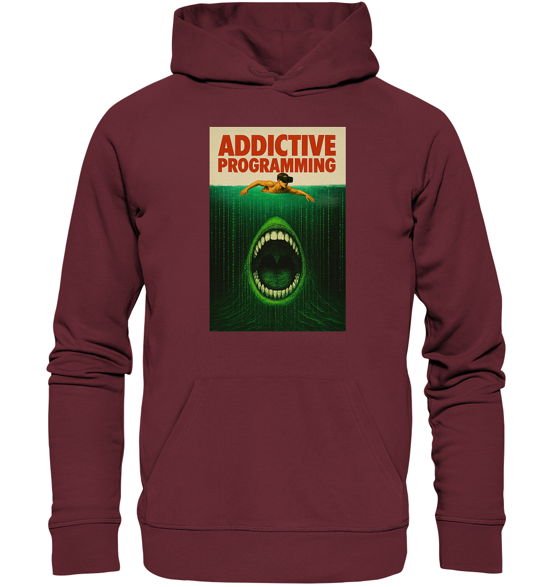 Addictive Programming Shark - Organic Hoodie