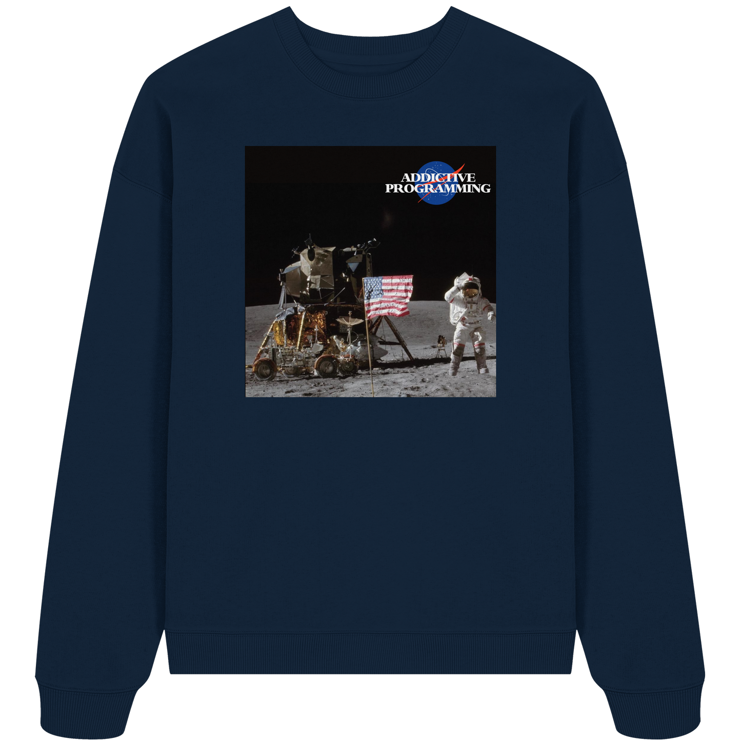 Addictive Programming NASA Logo - Organic Oversize Sweatshirt