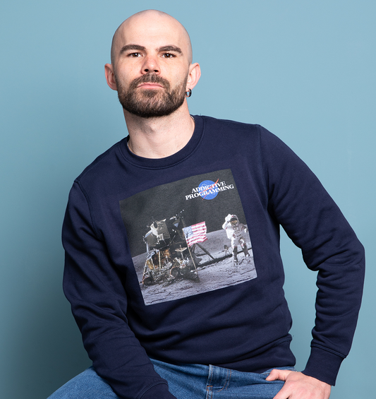 Addictive Programming NASA Logo - Organic Oversize Sweatshirt