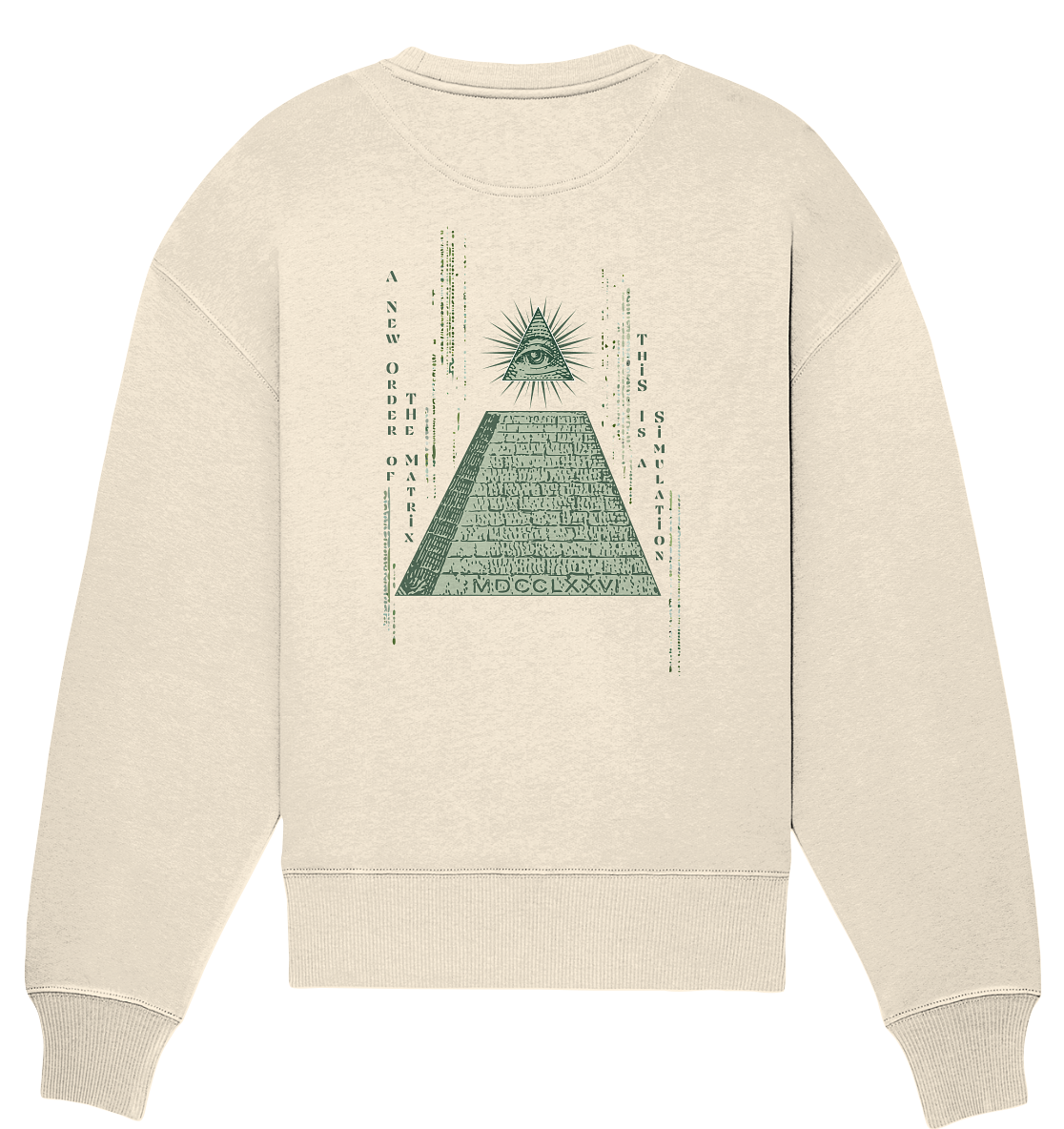 This Is a Simulation - Organic Oversized Sweatshirt
