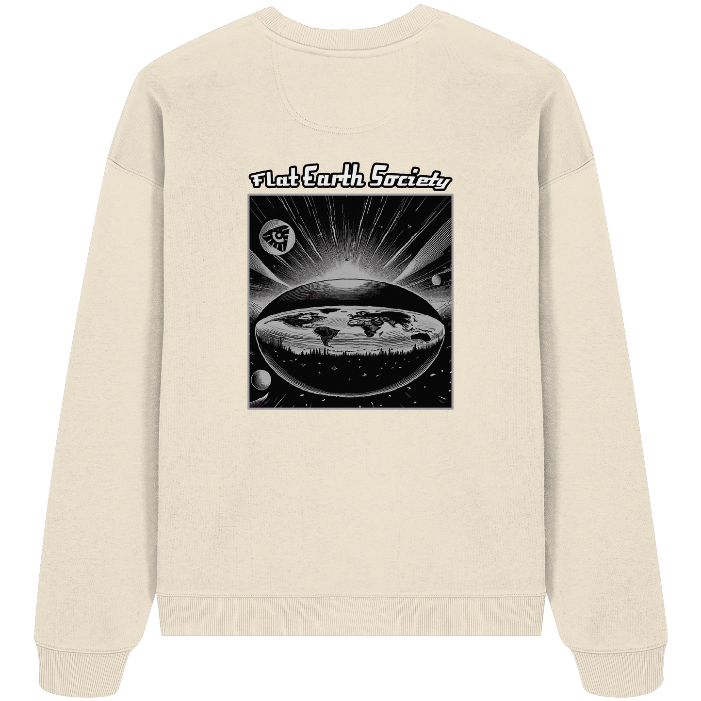 🔥 Flat Earth Society - Organic Oversize Sweatshirt