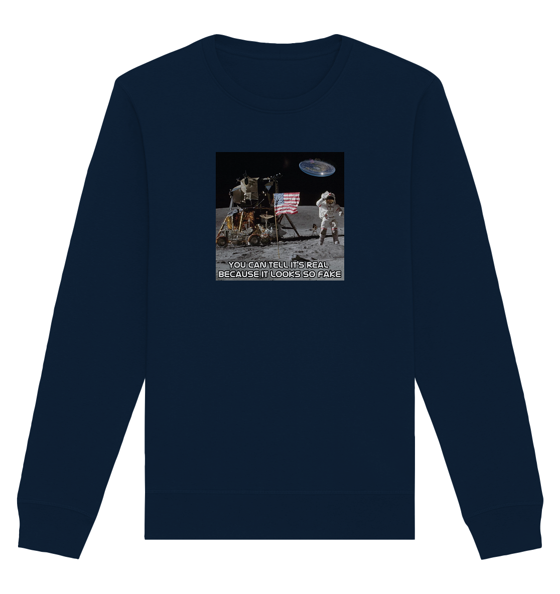 Addictive Programming Meme Flat Earth - Organic Basic Unisex Sweatshirt