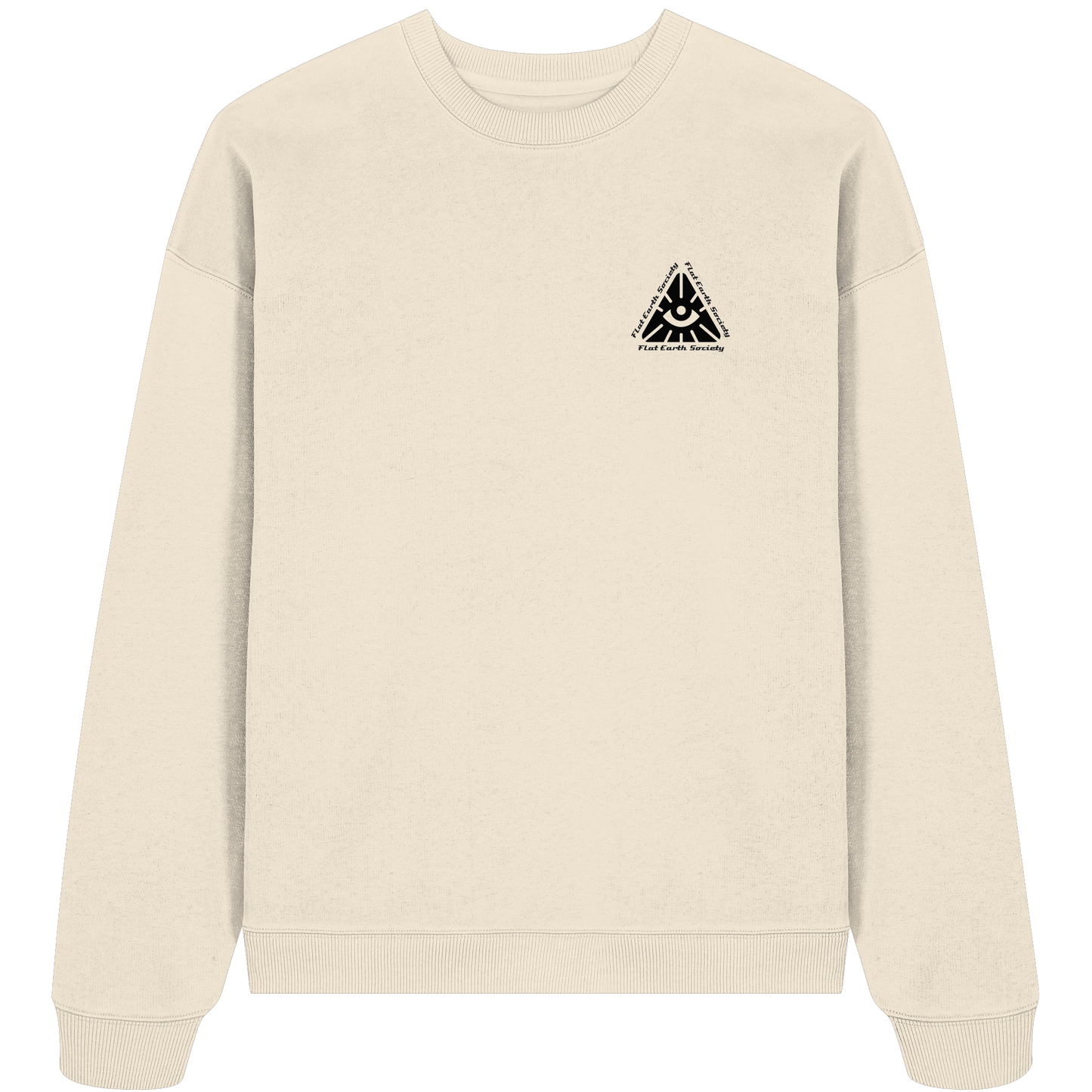 🔥 Flat Earth Society - Organic Oversize Sweatshirt