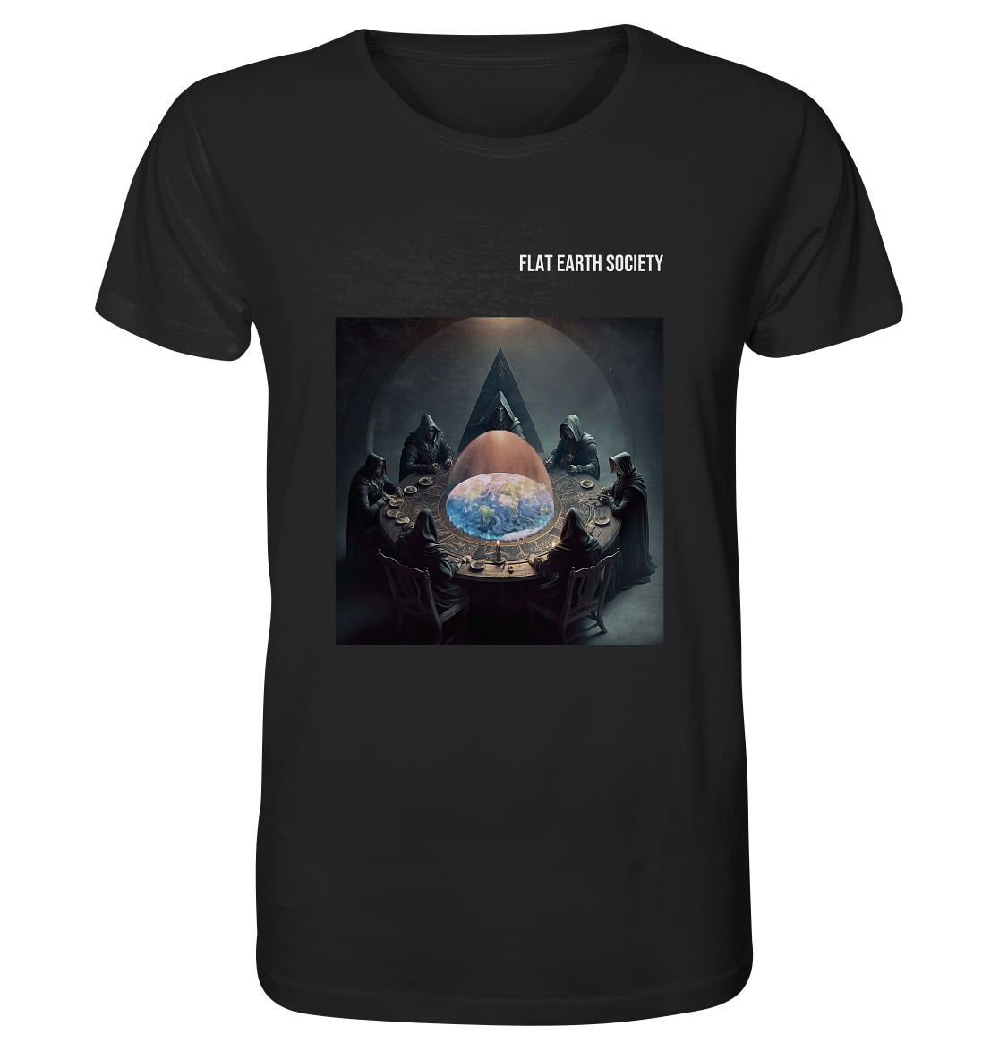 Flat Earth Society - oldschool - Organic Shirt