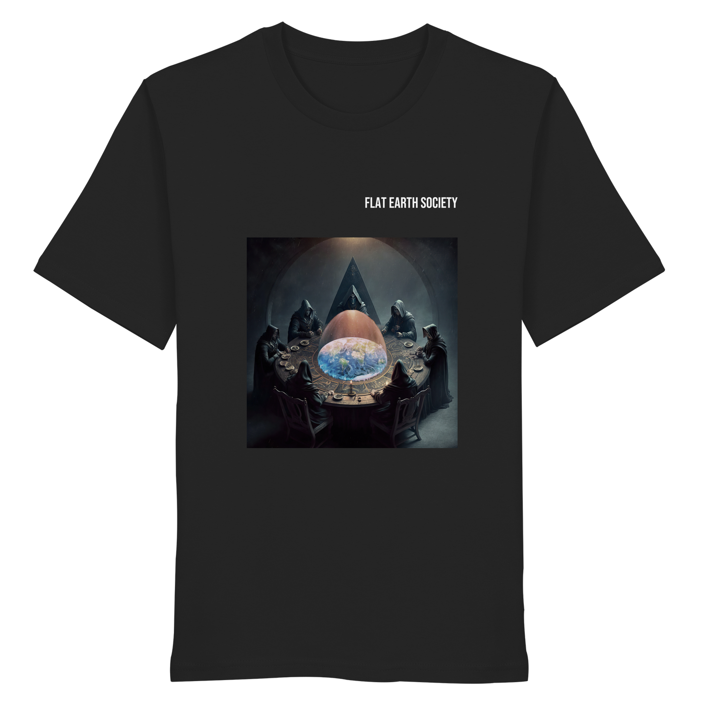 Flat Earth Society - oldschool - Organic Shirt