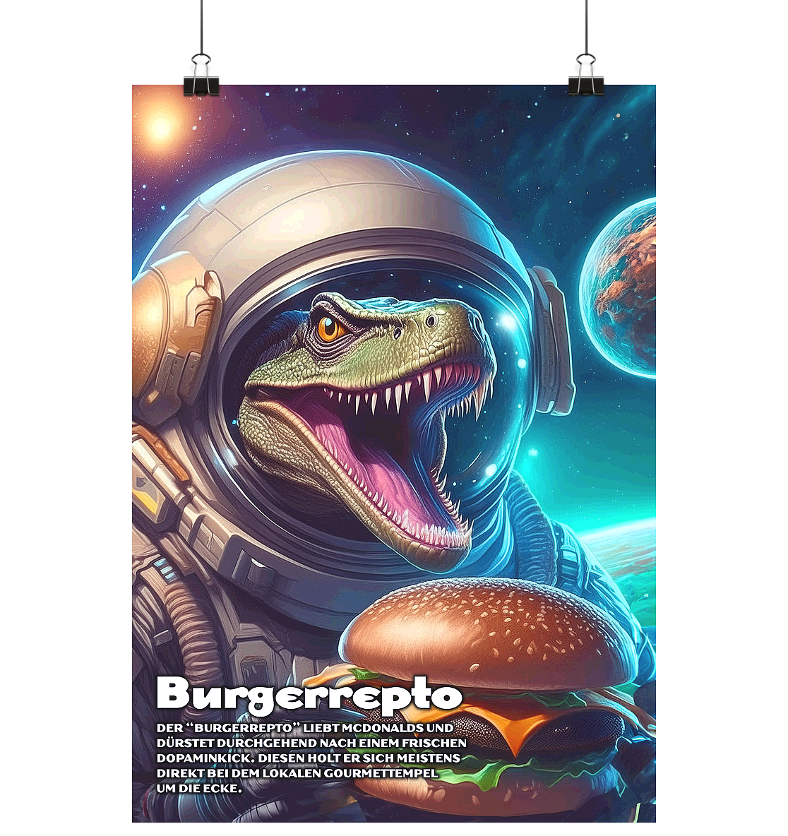 Der Burgerrepto – "Völlerei" - Poster Din A2 (hoch)